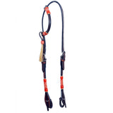 Red Classic Rawhide Horse Western Leather One Ear Headstall