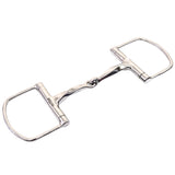 Stainless Steel Broken Mouth D Ring Racing Snaffle Bit