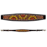 Holly Sunflower Hand Painted Horse Western Leather Wither Straps
