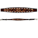 Classic Floral Hand Carved  Horse Western Leather Wither Straps