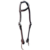 Chocolate Brown Horse Western Leather One Ear Headstall