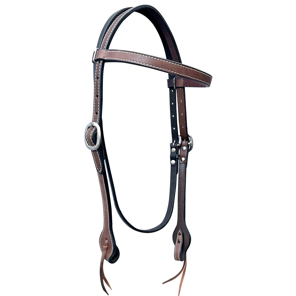 Chocolate Brown Horse Western Leather Headstall