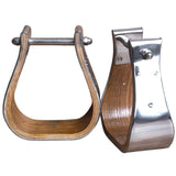 Nickle Plated Wooden Stirrups